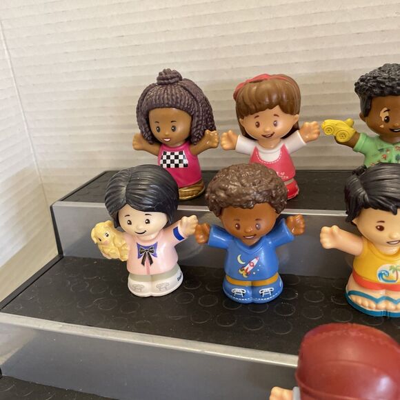 Fisher Price Little People Mixed Figure Lot Of 11 School Children Vitiligo - Picture 5 of 12
